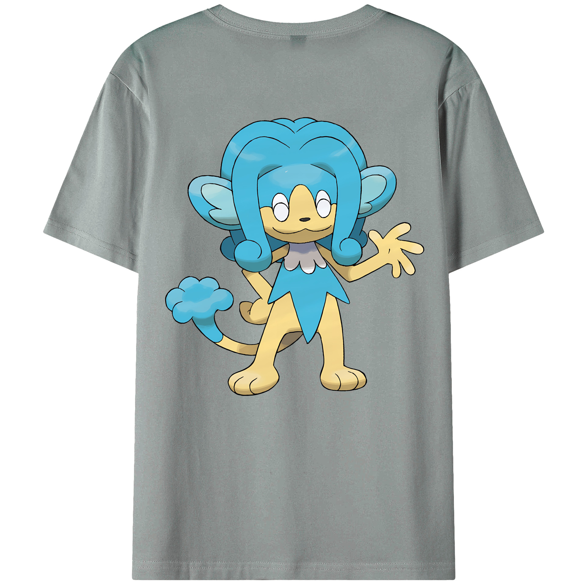 （画像用） ポケットモンスター Pokémon 綿100％ メンズ半袖Tシャツ（バックプリント） 通気性